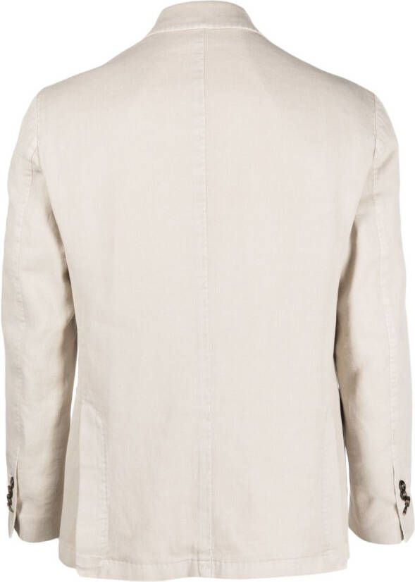 Dell'oglio Blazer met dubbele rij knopen Beige
