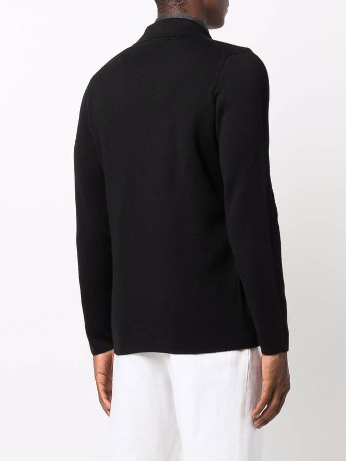 Dell'oglio Blazer met dubbele rij knopen Zwart