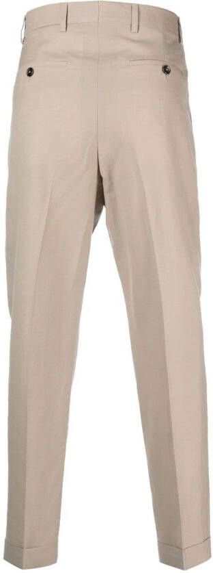 Dell'oglio Chino met toelopende pijpen Beige