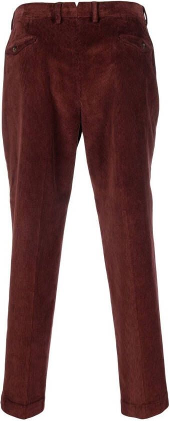 Dell'oglio Ribfluwelen broek Rood