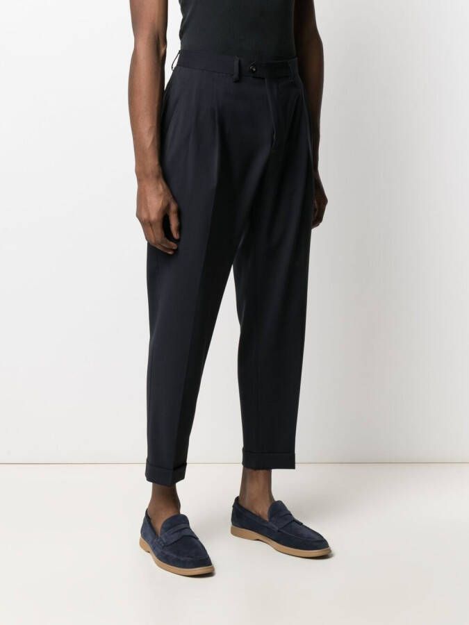 Dell'oglio Cropped pantalon Blauw