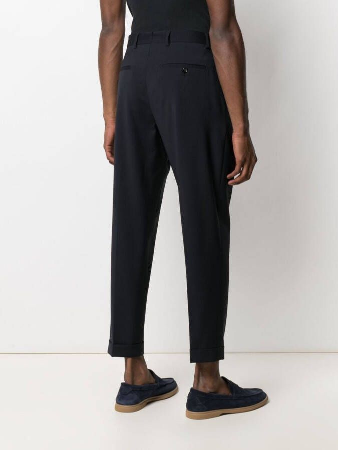 Dell'oglio Cropped pantalon Blauw