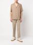 Dell'oglio Chino met geplooid detail en toelopende pijpen Beige - Thumbnail 2