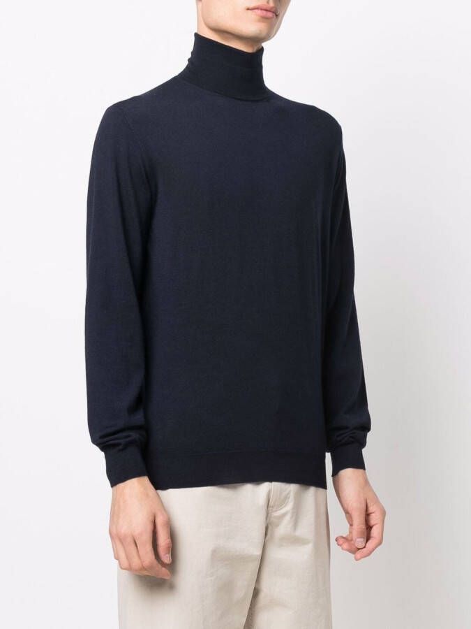 Dell'oglio Fijngebreide coltrui Blauw