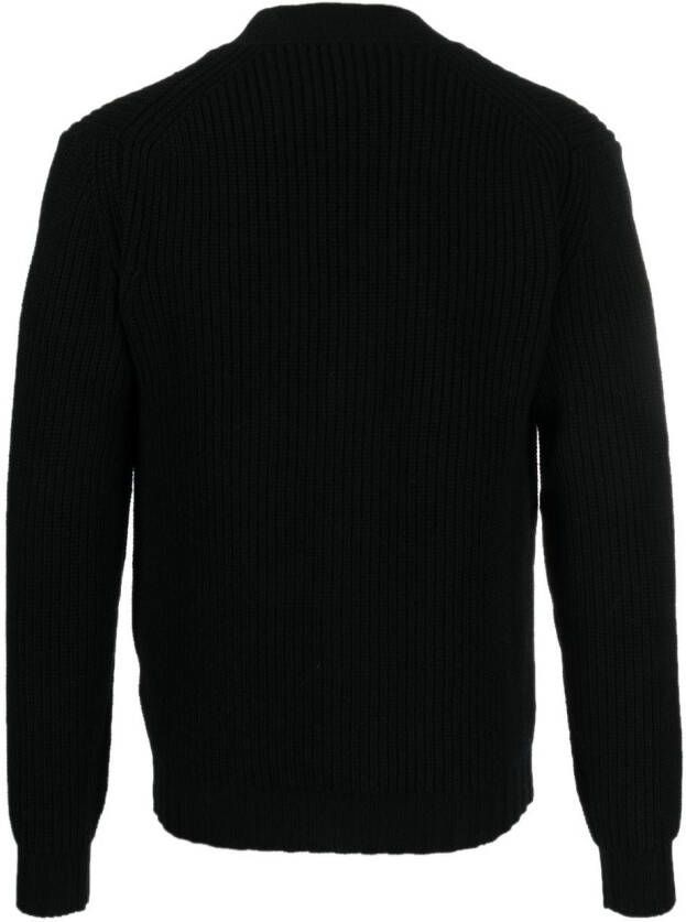 Dell'oglio Gebreid vest Zwart