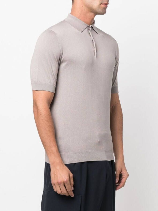 Dell'oglio Katoenen poloshirt Beige