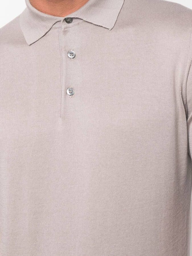 Dell'oglio Katoenen poloshirt Beige