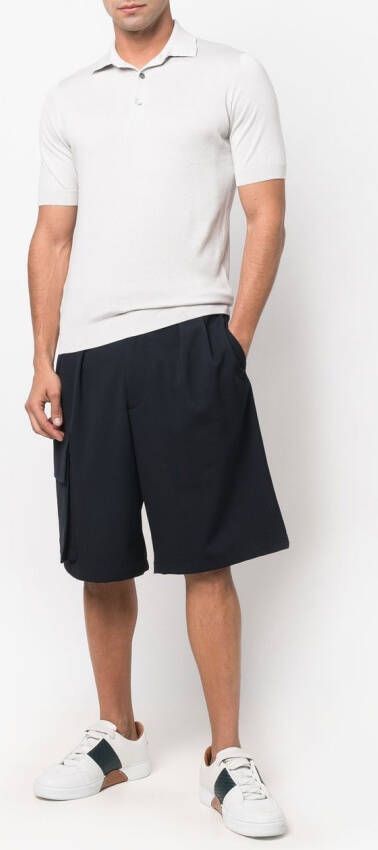 Dell'oglio Katoenen poloshirt Grijs