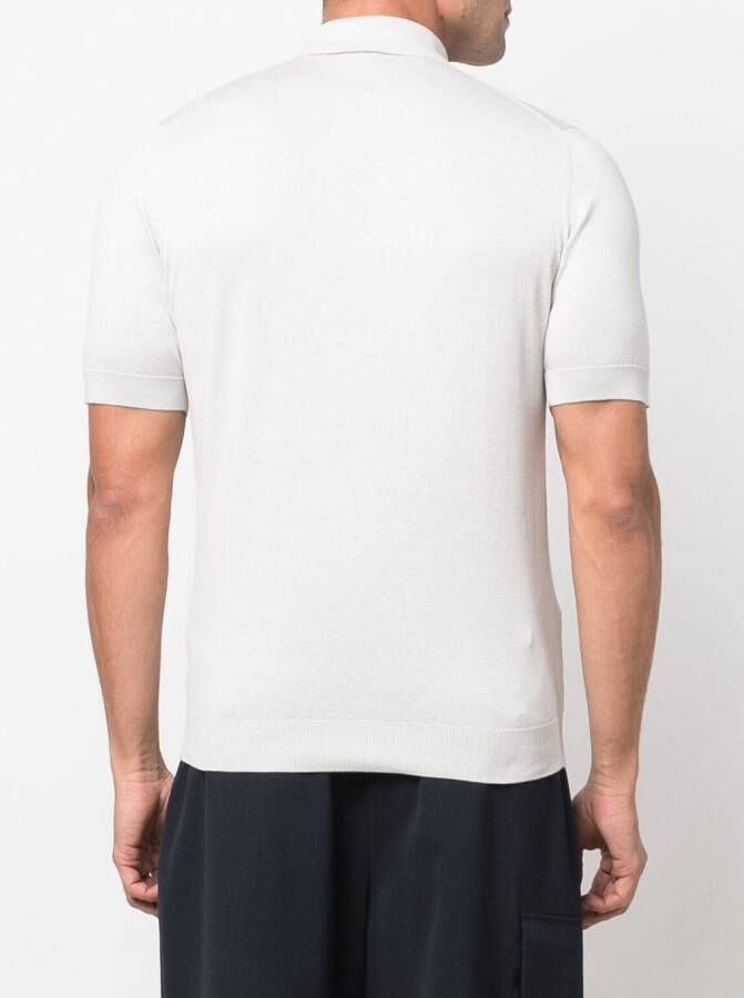 Dell'oglio Katoenen poloshirt Grijs