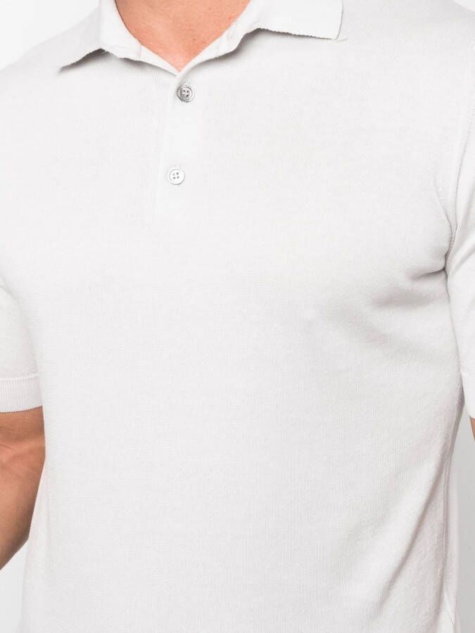 Dell'oglio Katoenen poloshirt Grijs