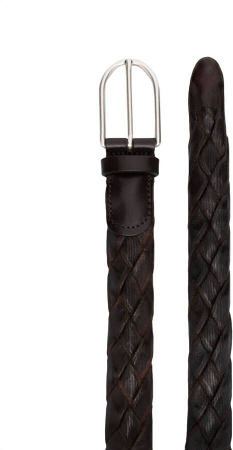 Dell'oglio Leren riem Bruin