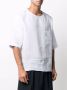Dell'oglio Linnen T-shirt Blauw - Thumbnail 3