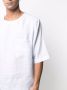 Dell'oglio Linnen T-shirt Blauw - Thumbnail 5