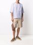 Dell'oglio Linnen T-shirt Blauw - Thumbnail 2