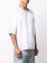 Dell'oglio Linnen T-shirt Wit - Thumbnail 3