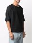 Dell'oglio Linnen T-shirt Zwart - Thumbnail 3