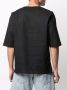 Dell'oglio Linnen T-shirt Zwart - Thumbnail 4
