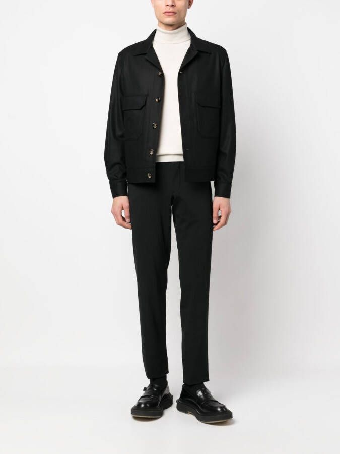 Dell'oglio Button-up overhemd Zwart