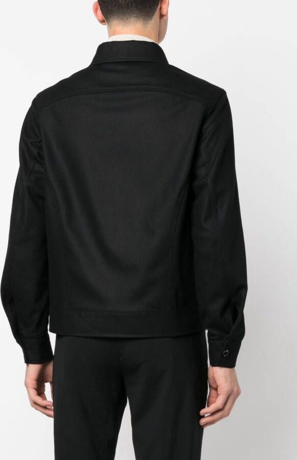 Dell'oglio Button-up overhemd Zwart