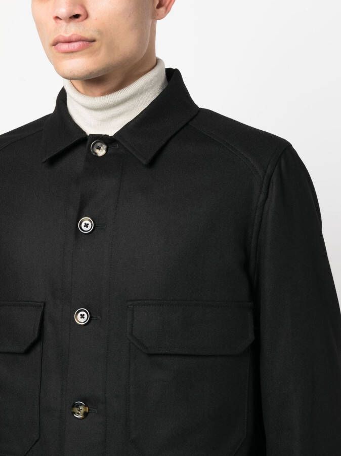 Dell'oglio Button-up overhemd Zwart