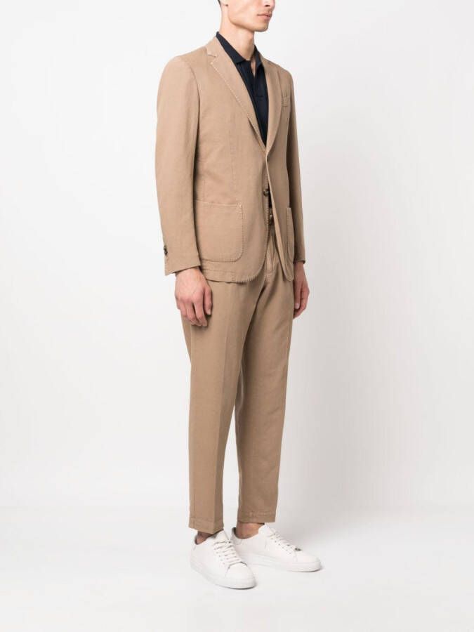 Dell'oglio Pak met enkele rij knopen Beige