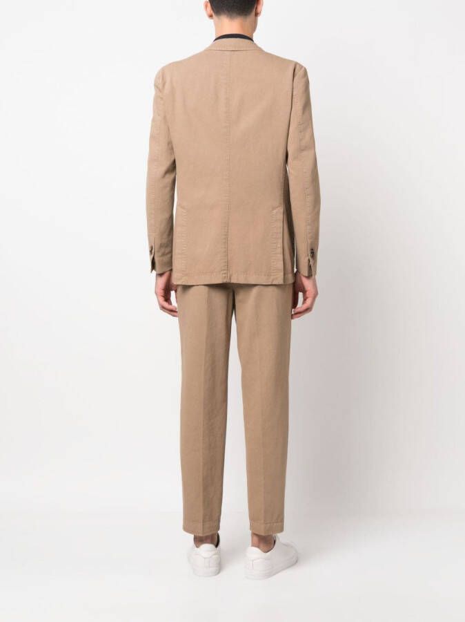 Dell'oglio Pak met enkele rij knopen Beige