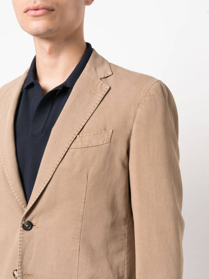 Dell'oglio Pak met enkele rij knopen Beige