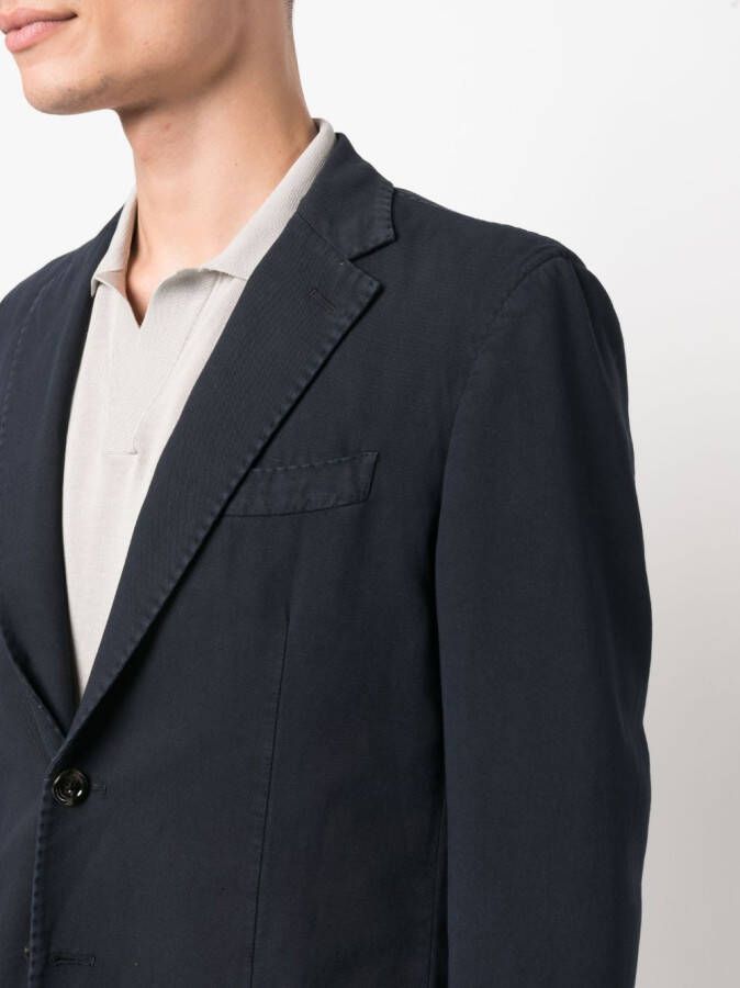Dell'oglio Pak met enkele rij knopen Blauw