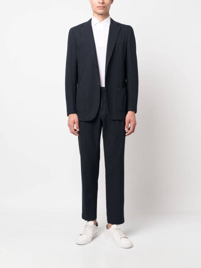 Dell'oglio Poloshirt met lange mouwen Wit