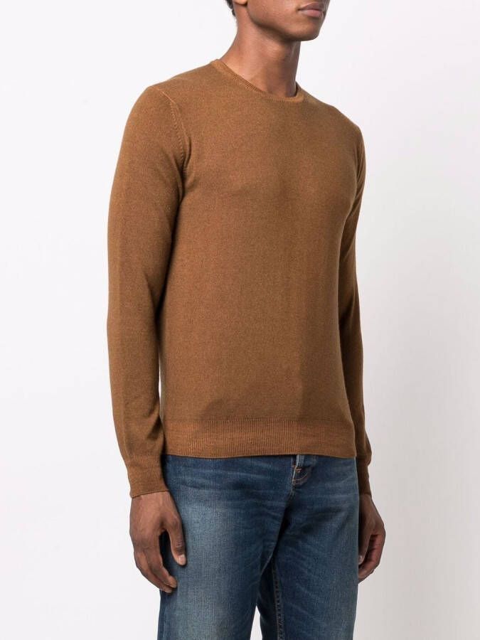 Dell'oglio Ribgebreide trui Beige