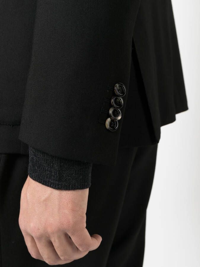 Dell'oglio Pak met enkele rij knopen Zwart