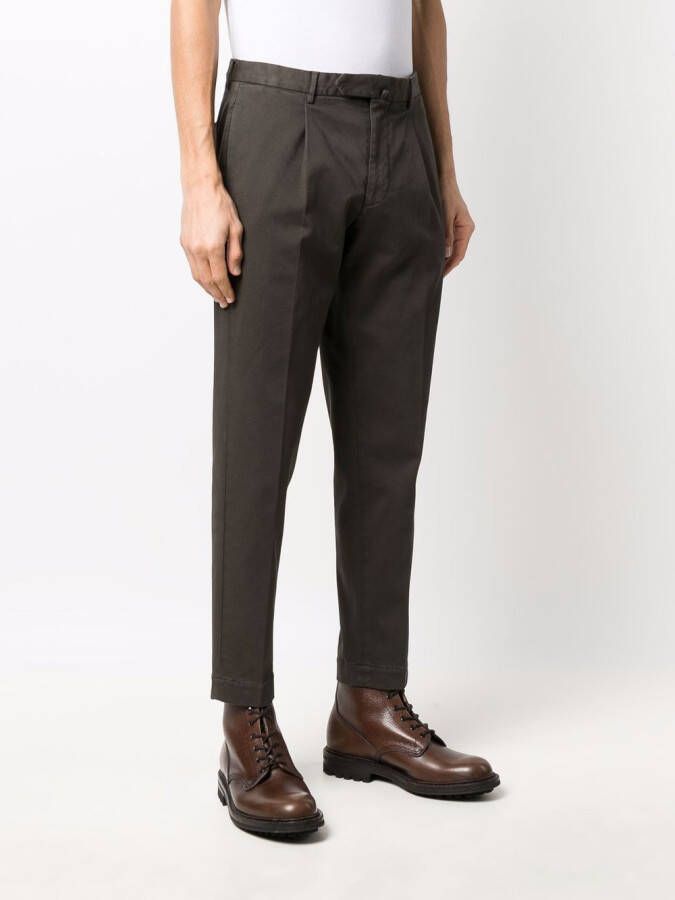 Dell'oglio Slim-fit chino Groen