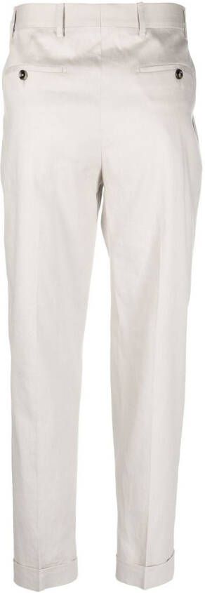 Dell'oglio Chino met toelopende pijpen Beige
