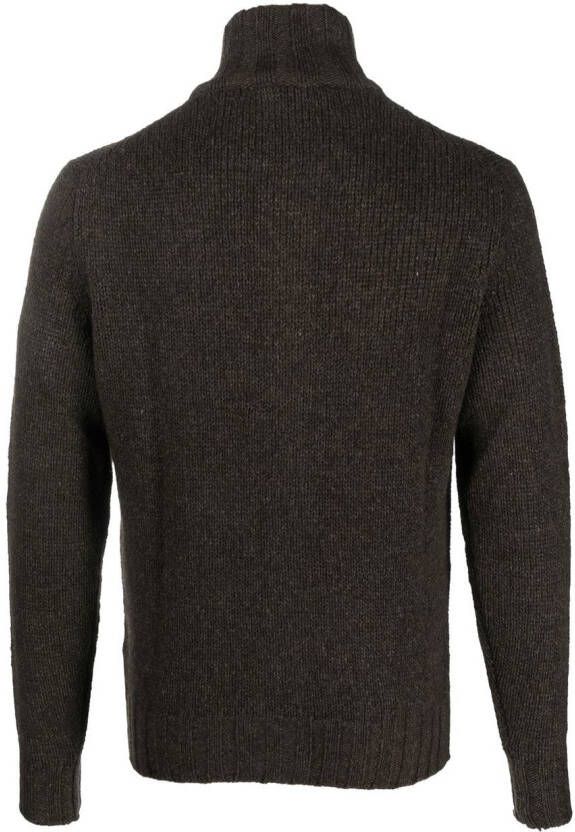 Dell'oglio Vest met opstaande kraag Bruin