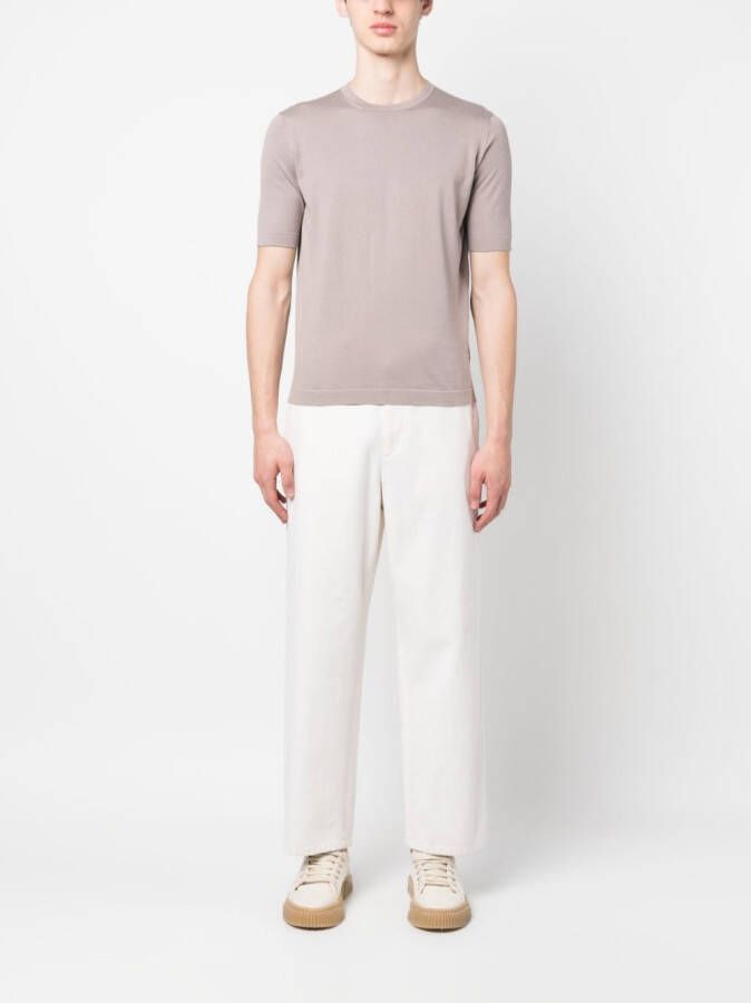 Dell'oglio T-shirt met ronde hals Bruin