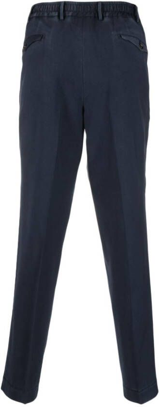 Dell'oglio Broek met toelopende pijpen Blauw