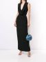 Delpozo Maxi-jurk met V-hals Zwart - Thumbnail 2