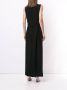 Delpozo Maxi-jurk met V-hals Zwart - Thumbnail 4