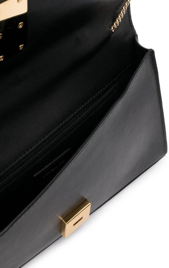 DeMellier Vancouver leren clutch Zwart