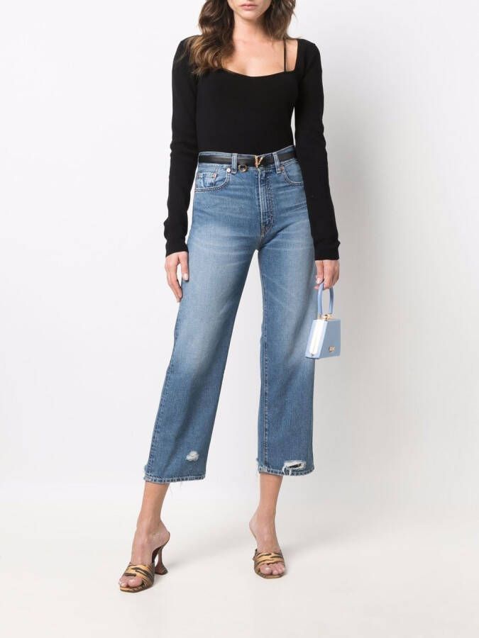 Denimist Cropped jeans Blauw