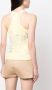 DES PHEMMES Tanktop verfraaid met kristallen Geel - Thumbnail 4