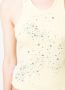 DES PHEMMES Tanktop verfraaid met kristallen Geel - Thumbnail 5
