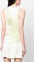 DES PHEMMES Tanktop verfraaid met kristallen Groen - Thumbnail 4