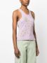 DES PHEMMES Tanktop verfraaid met kristallen Paars - Thumbnail 3