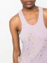 DES PHEMMES Tanktop verfraaid met kristallen Paars - Thumbnail 5