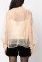 DES PHEMMES Blouse verfraaid met stras Beige - Thumbnail 4
