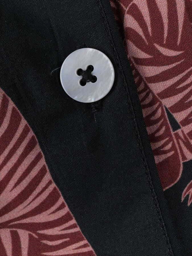 Desmond & Dempsey Pyjama met tijgerprint Blauw