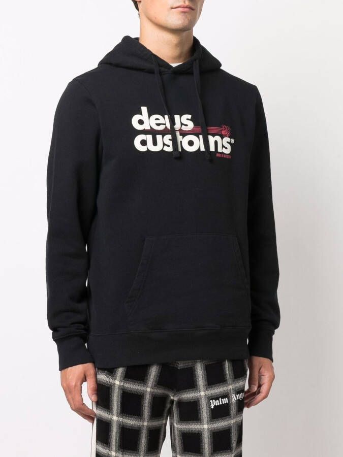 Deus Ex Machina Hoodie met logoprint Zwart