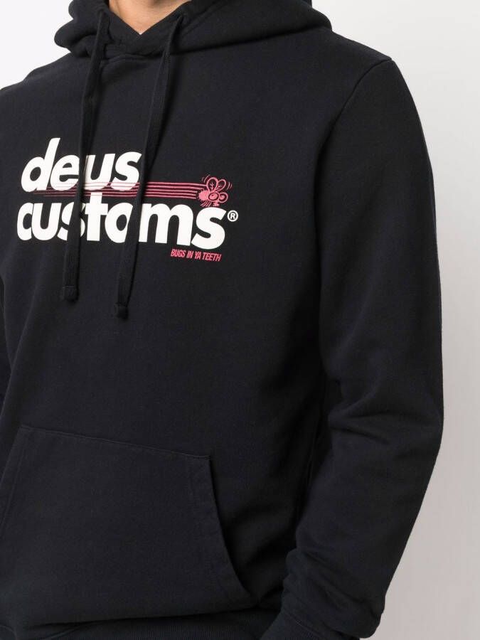 Deus Ex Machina Hoodie met logoprint Zwart