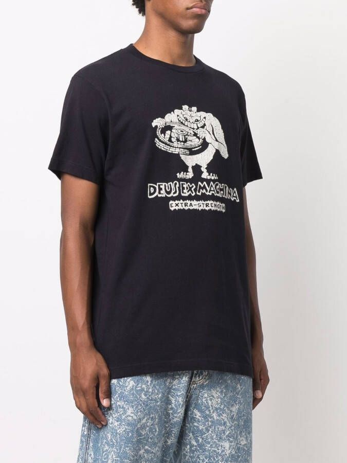 Deus Ex Machina Katoenen T-shirt Zwart